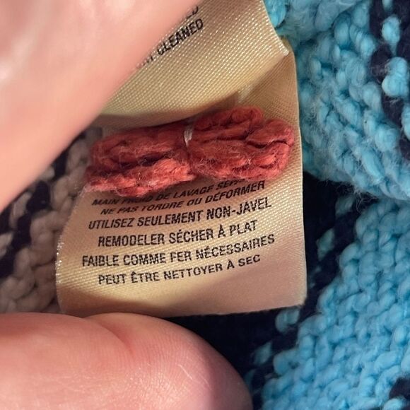 Anthropologie Moth Cable Knit Horizontal Stripe Sweater Sz M - Picture 11 of 11